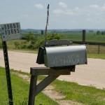 Along gravel road out of Turin